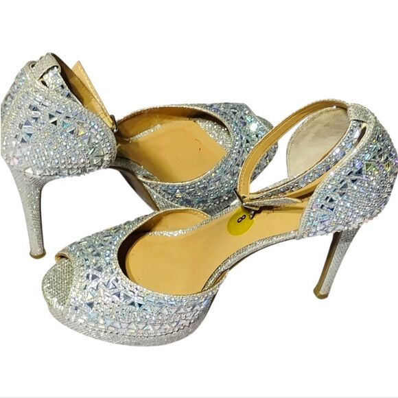 Glamorous Thalia Sodi Women's Chace Platform Peep Toe Pumps Size 8 - Picture 5 of 8